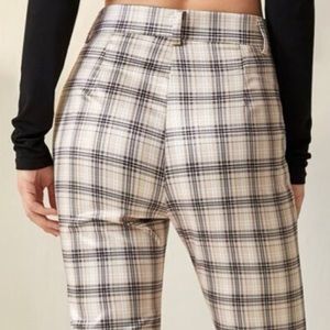 Tan plaid pants too big for me worn once